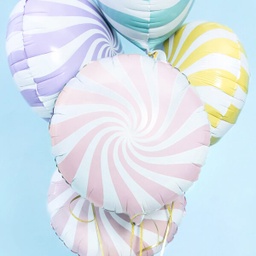 BALLON ALUMINIUM CANDY ROSE PASTEL