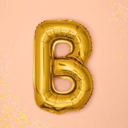 BALLON LETTRE « B » OR