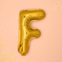 BALLON LETTRE « F » OR