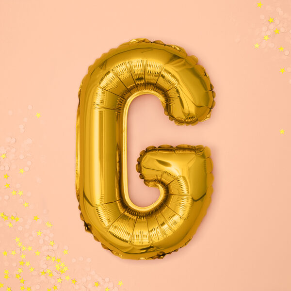 BALLON LETTRE « G » OR