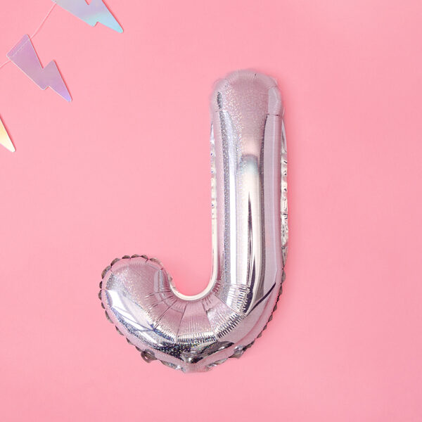 BALLON LETTRE « J » IRISÉ