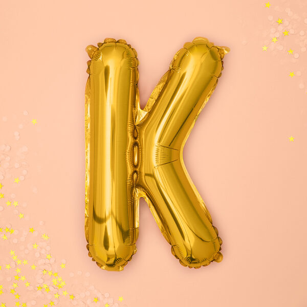 BALLON LETTRE « K » OR