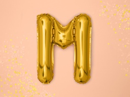 BALLON LETTRE « M » OR