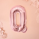 BALLON LETTRE « Q » OR ROSE