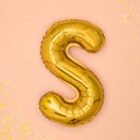 BALLON LETTRE « R » OR