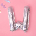 BALLON LETTRE « W » IRISÉ