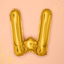 BALLON LETTRE « W » OR