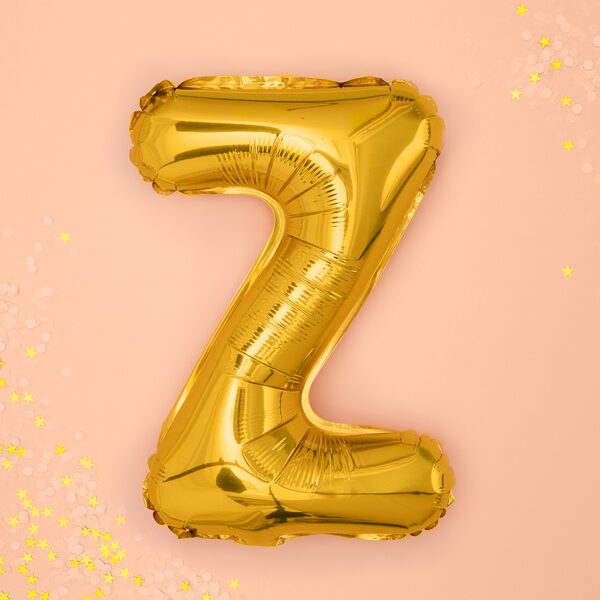 BALLON LETTRE « Z » OR