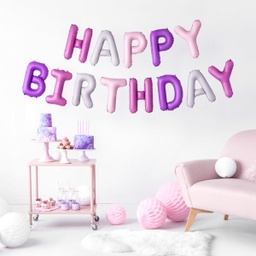 BALLONS "HAPPY BIRTHDAY" MIX