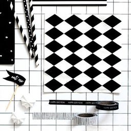 MASKING TAPE NOIR "HAPPY BIRTHDAY"