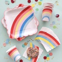 PETITES SERVIETTES ARC-EN-CIEL NEON