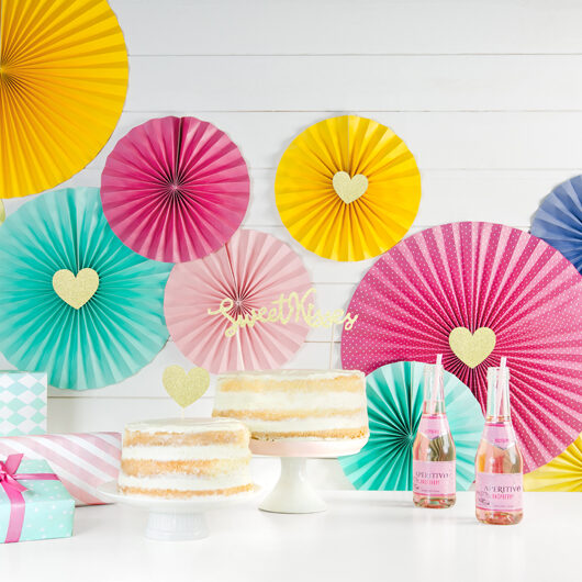 ROSETTES DECORATIVES JAUNE