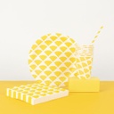 ASSIETTES CITRON JAUNE