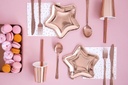 ASSIETTES ETOILE OR ROSE 18cm