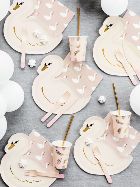 ASSIETTES LOVELY SWAN