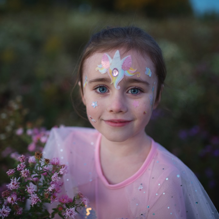 AUTOCOLLANTS VISAGE DE LICORNE