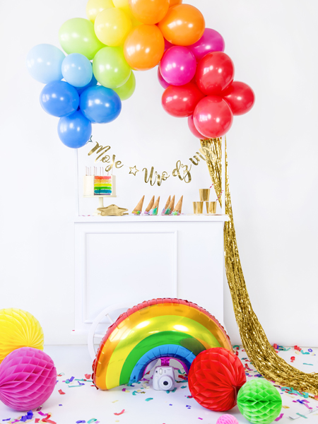BALLON ALUMINIUM ARC-EN-CIEL