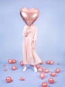 BALLON ALUMINIUM COEUR ROSE 45CM