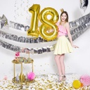 BALLON CHIFFRE « 1 » OR