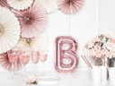 BALLON LETTRE "B" OR ROSE
