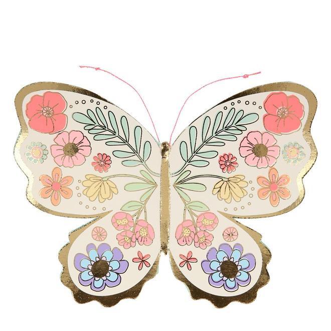 CARTE PAPILLON FLORAL