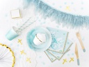PAILLES RAYURES BLEU PASTEL