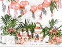 ASSIETTES RONDES OR ROSE
