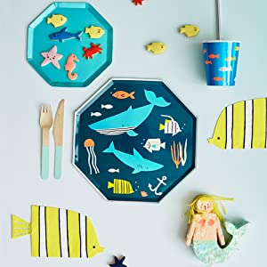 ASSIETTES SOUS LA MER