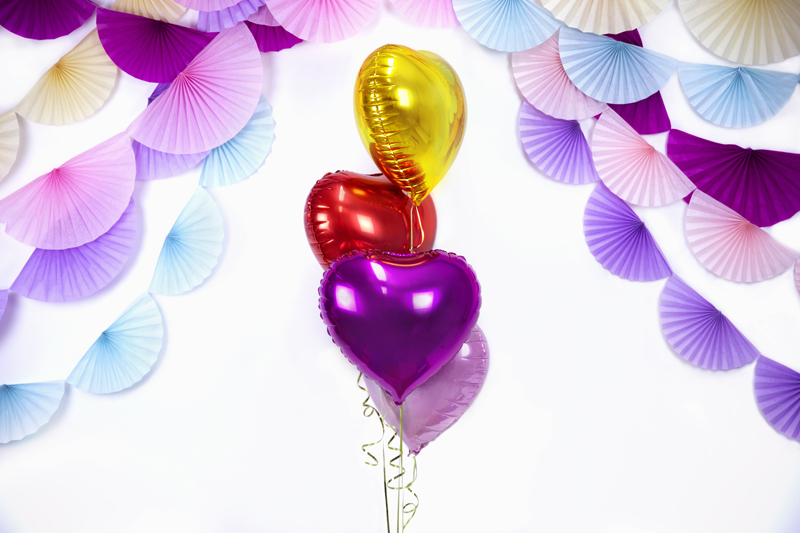 BALLON ALUMINIUM COEUR ROUGE 45CM