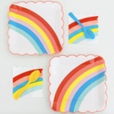 GRANDES ASSIETTES ARC-EN-CIEL NEON