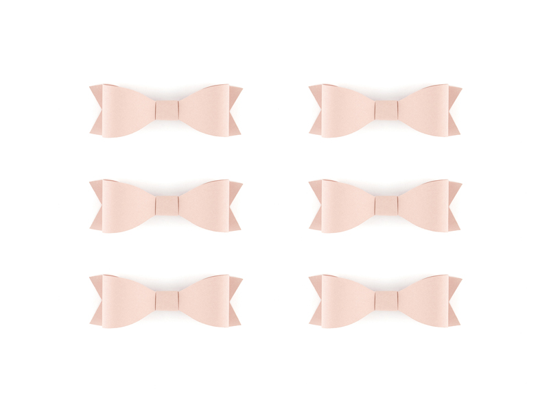 NOEUD DECO ROSE EN PAPIER PETIT