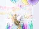 ROSETTES DECORATIVES BLEU CIEL