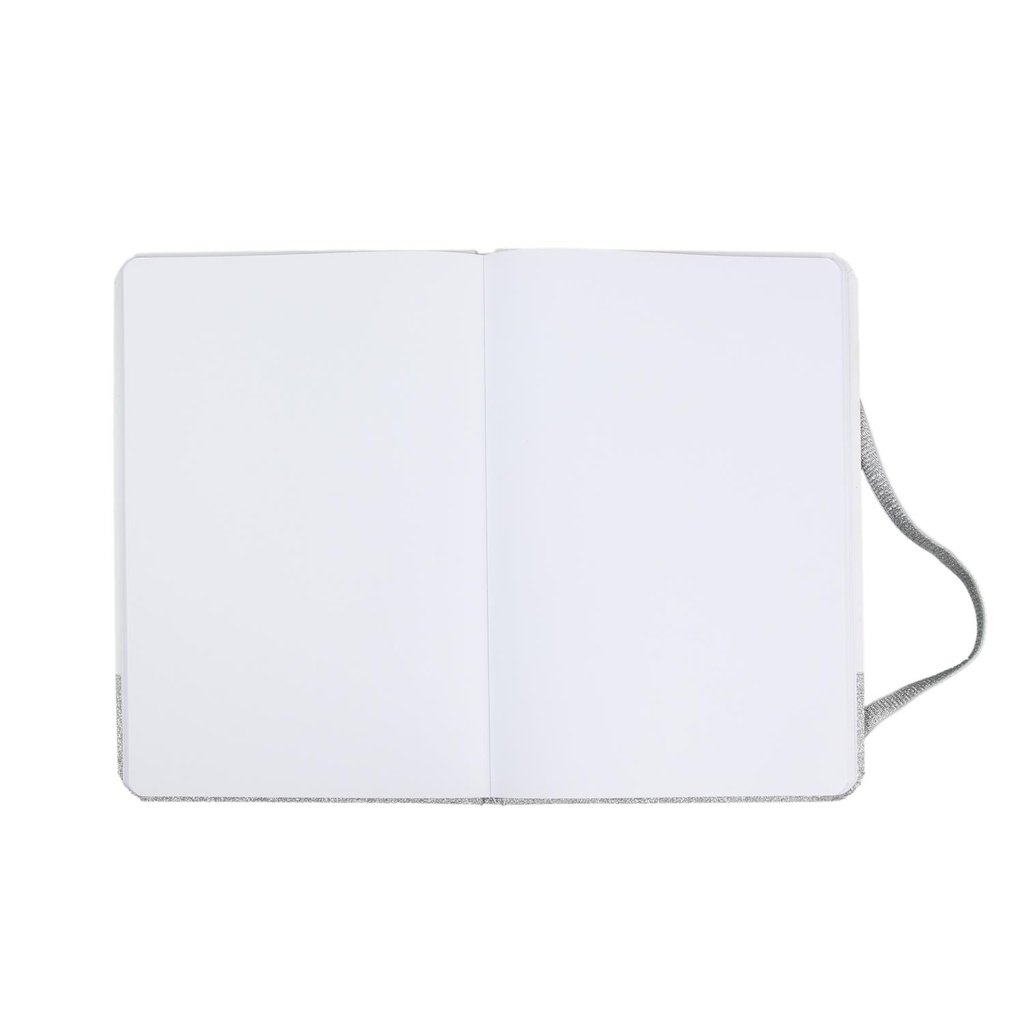 CARNET DE NOTES PAILLETTES LICORNE ARGENT