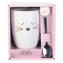 MUG AVEC CUILLERE CHAT