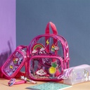SAC A DOS GIRLY AVEC PATCH ET SEQUIN ENFANT