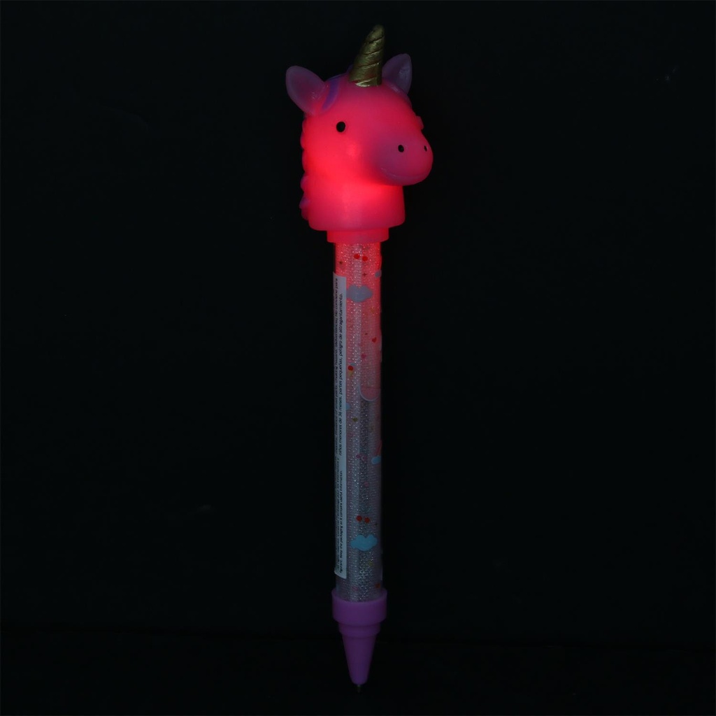 STYLO LUMINEUX LICORNE BLANC