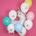 5 BALLONS MINI LICORNE
