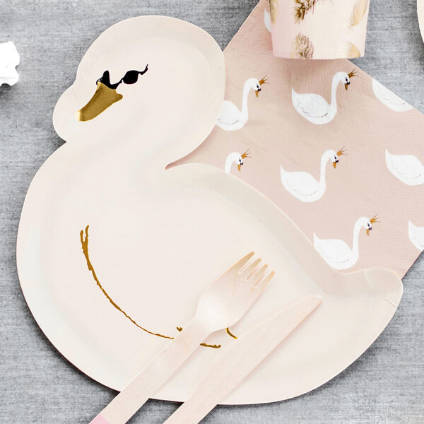 ASSIETTES LOVELY SWAN