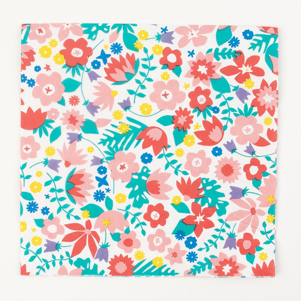 SERVIETTES FLEURS