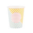 GOBELETS RAYURES PASTELS
