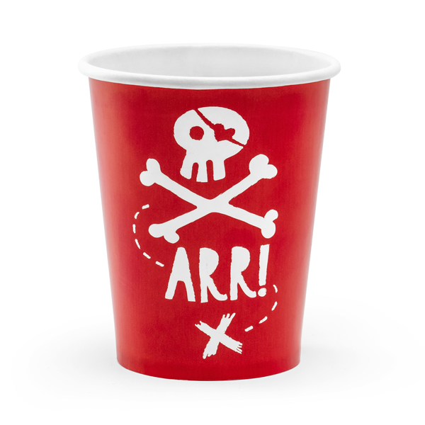 GOBELETS PIRATES ROUGE