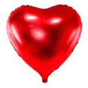 BALLON ALUMINIUM COEUR ROUGE 45CM