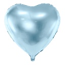 BALLON ALUMINIUM COEUR BLEU CIEL 45CM