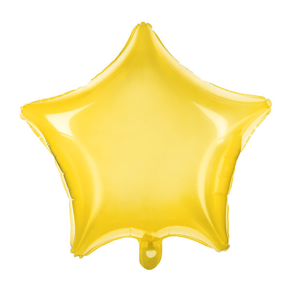 BALLON ALUMINIUM JAUNE 48CM