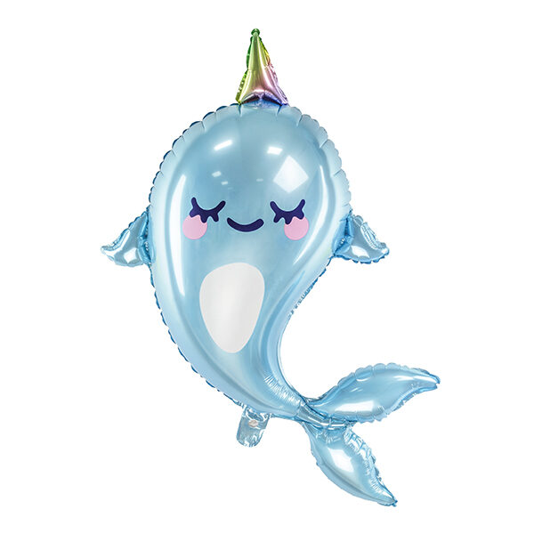 BALLON ALUMINIUM NARWHAL