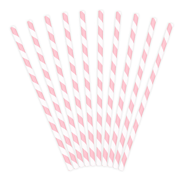 PAILLES RAYURES ROSE PASTEL