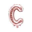 BALLON LETTRE "C" OR ROSE 35cm