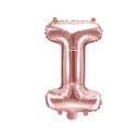 BALLON LETTRE "I" OR ROSE 35cm
