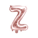 BALLON LETTRE « Z » OR ROSE 35cm