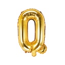 BALLON LETTRE « Q » OR 35cm